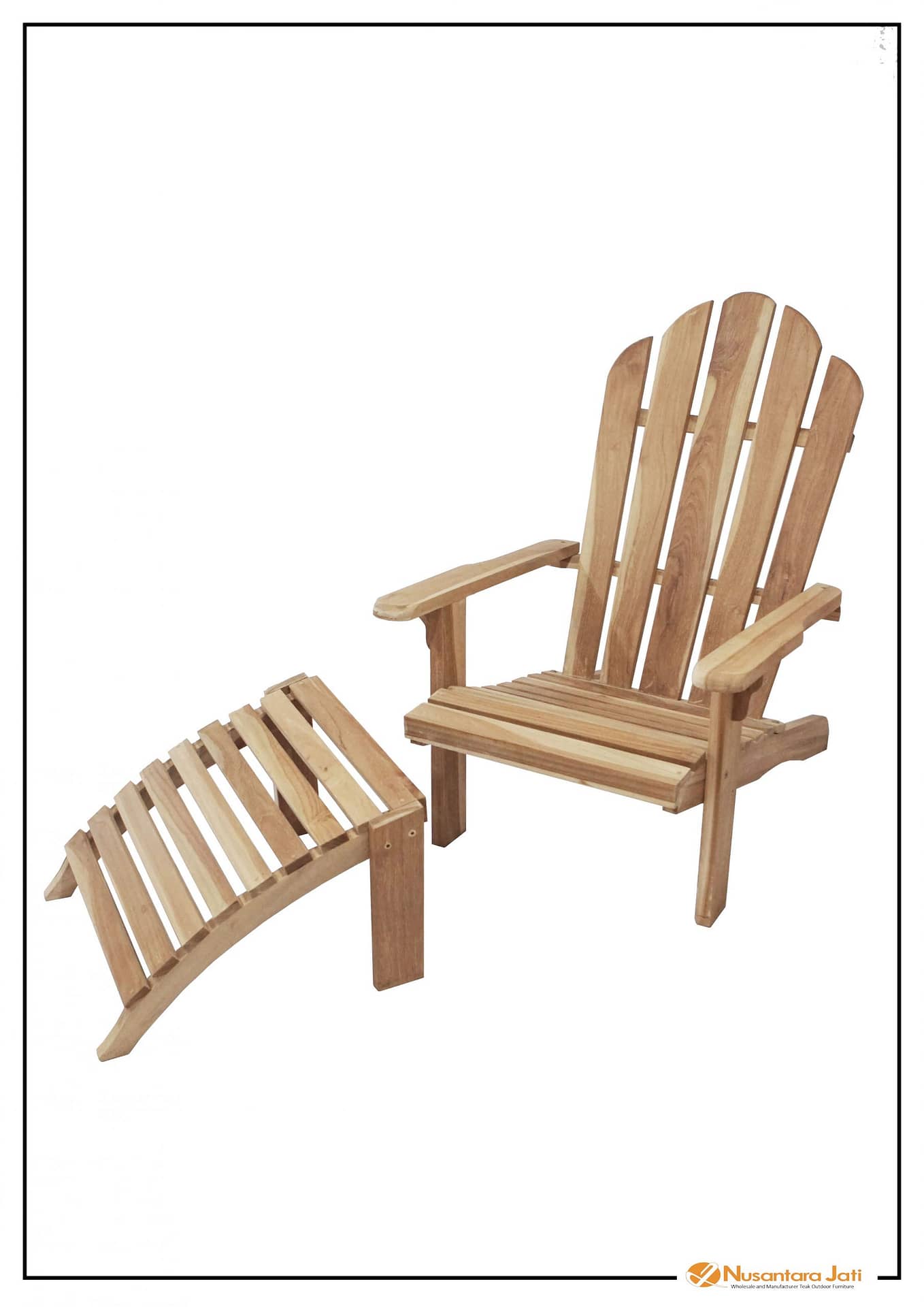 Adirondack Chair + ottoman
